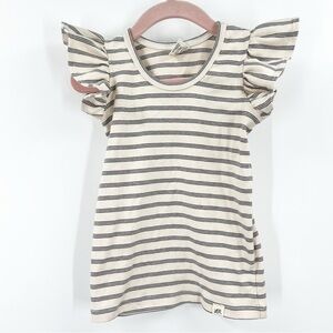 Lulu + Roo Striped Flutter Top